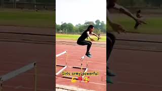 girls army powerful trening officer's shorts and video girls army training paratroopers 🥀❣️ #army