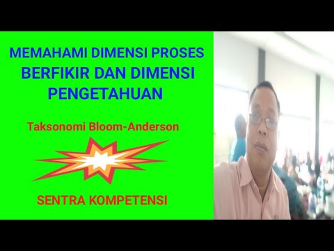 Memahami Dimensi Proses Kognitif  dan Dimensi Kognitif