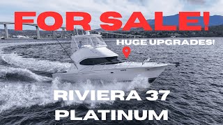 FOR SALE! RIVIERA 37 Platinum Flybridge Motor Cruiser "Devil Moon"