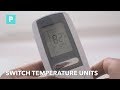 How to  switch temperature unit in blue star ac remote f to c  c to f