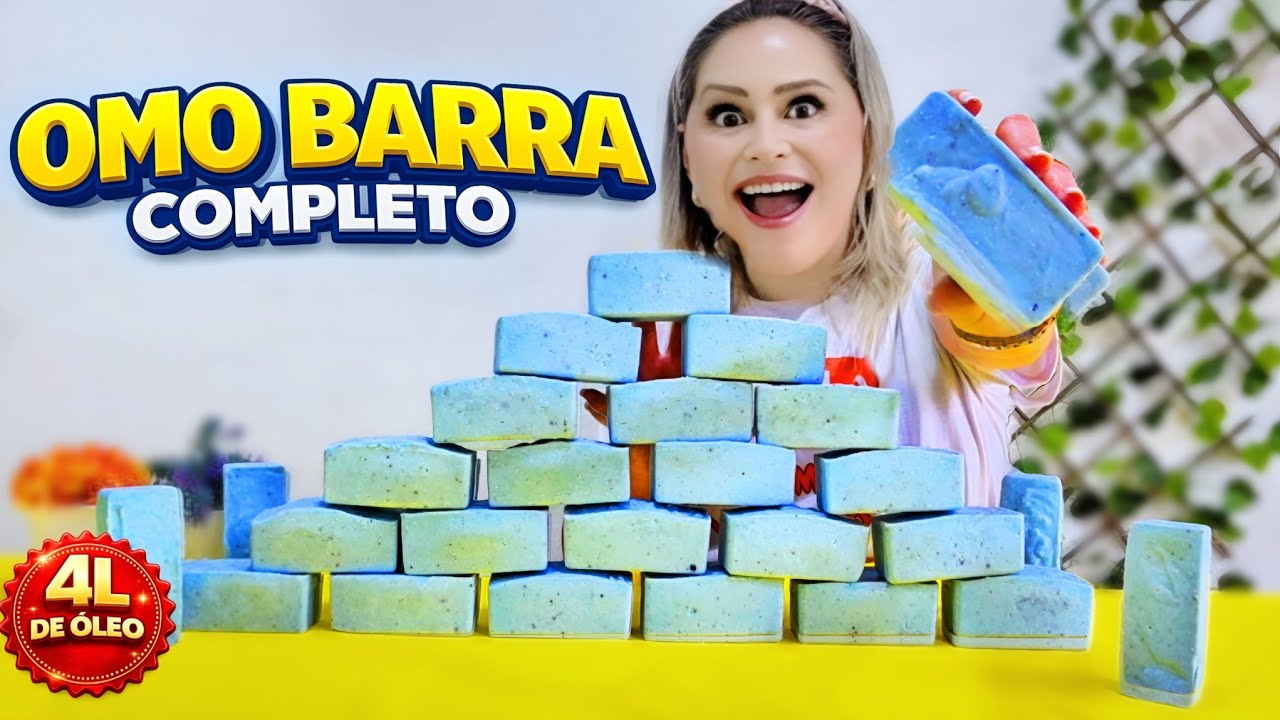 COM 4 LITROS DE ÓLEO FIZ OMO EM BARRA 😳 não imaginei que ficaria tão DURÃO COMPLETÃO