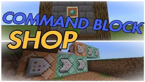 Minecraft Tutorial, How To Make A Command Block Shop, Ps4, Xbox one, Mcpe, Windows 10