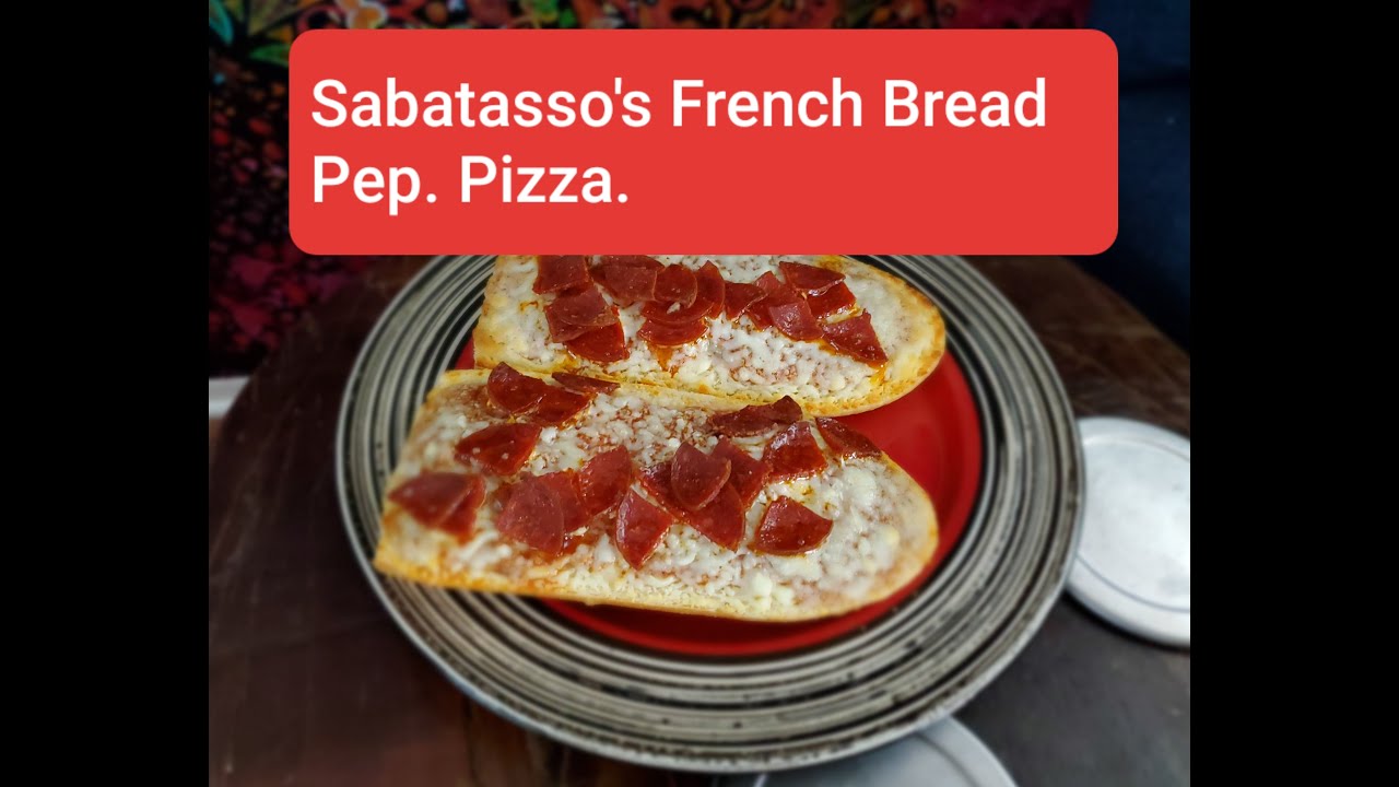 Take Me Out Food Review Sabatasso's French bread Pepperoni Pizza YouTube