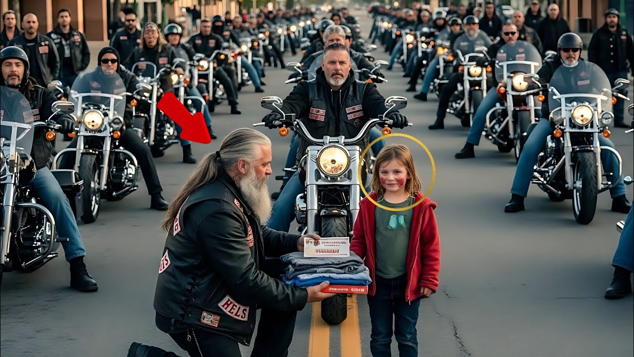 Homeless Little Girl Saves Biker After a Terrible Accident; The Hells Angels  Leader's Next Move.... - YouTube