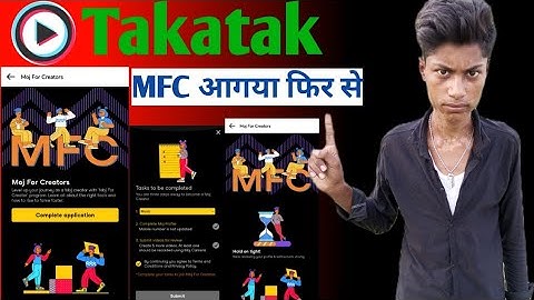 MX Takatak moj for creators mfc selection kaise hoga | Takatak by moj MFC selection new update| MFC