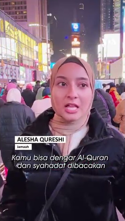 Pertama kalinya Tarawih Terselenggara Di Times Square