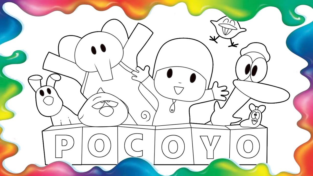 🌈👶Pocoyo para colorir, Pocoyo em português, Turma do Pocoyo, Pocoyo  Coloring Page