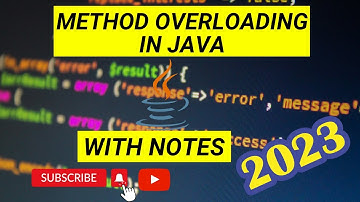 Method Overloading in Java language 2023