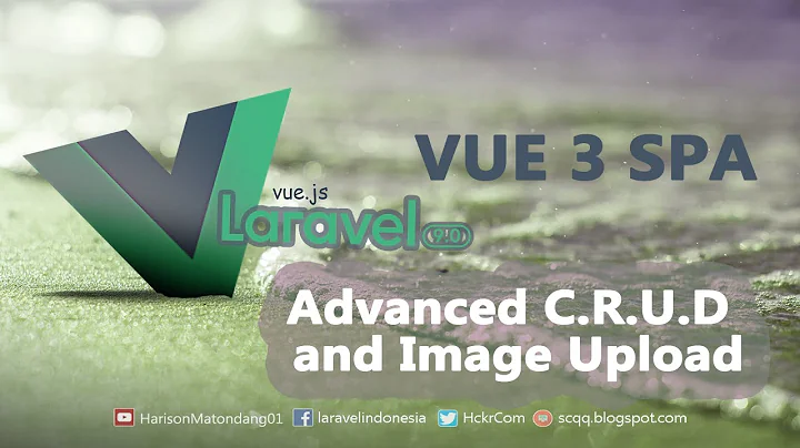 Laravel 9 VUE 3 - SPA CRUD and Image Upload (With Preview) Using Auth (Sanctum)