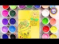 Colored sand painting flower pot and flower basket  sand art