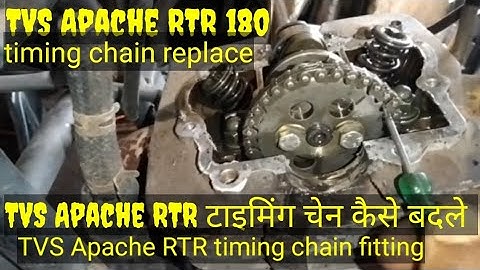 TVS Apache 180 timing chain fitting new timing chain replace TVS Apache 180 timing chain setting