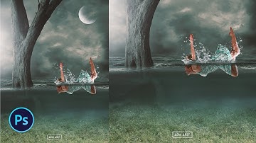 Photoshop cc Tutorial: Underwater  Surreal Girl  Photography