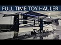 Full Time Toy Hauler Fifth Wheel with Kelderman Air Ride Suspension