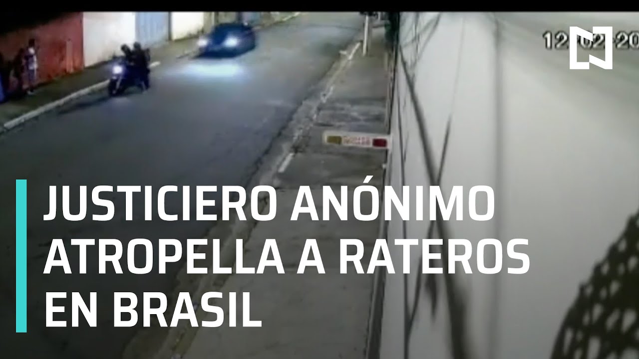 Asaltantes atropellados por automóvil en Brasil - Las Noticias