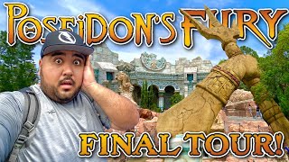 Poseidon&#39;s Fury CLOSED FOREVER! Our Closing Day Experience! Mythos Review! Islands Of Adventure 2023