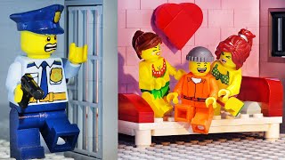 If My Wife Runs a Prison | LEGO City Prison Break | Escape From The Secret Love Room