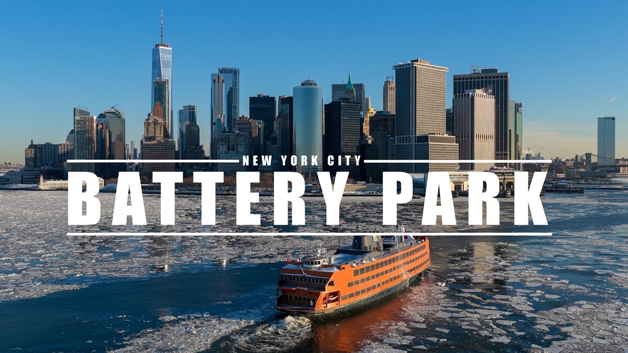 NYC Winter - Drone Battery Park
