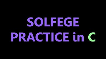 Solfege Scale Practice in C Major, 2x Speed
