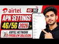 📶Airtel APN Settings 4G/5G 2026 ✨/Airtel Network Problem Solution✅/Airtel Internet Not Working/2026