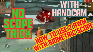 How to use 2 awm with biometric scope||New tips and tricks#tgpahadi.garena free fire.