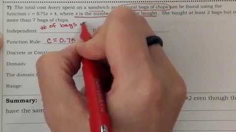 Reasonable Domain and Range Notes