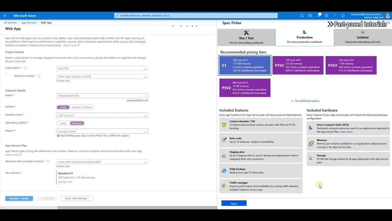What is Azure App Services and how to create one - YouTube