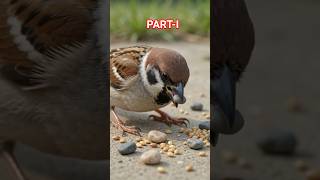 गोरैया दानों के साथ कंकड़ क्यों चुगती है? जानिए रहस्य🐦👍#birds #wildlife #explore #shorts #viralreels