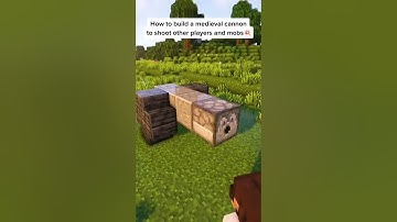 Minecraft: Medieval Cannon *WORKING* | #shorts