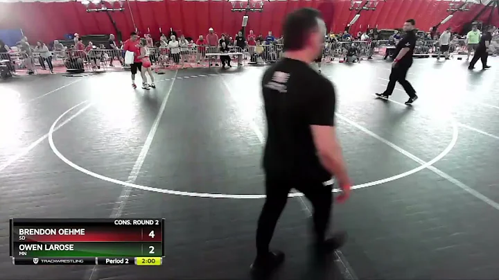 97 Lbs Cons. Round 2 - Brendon Oehme, SD Vs Owen L...