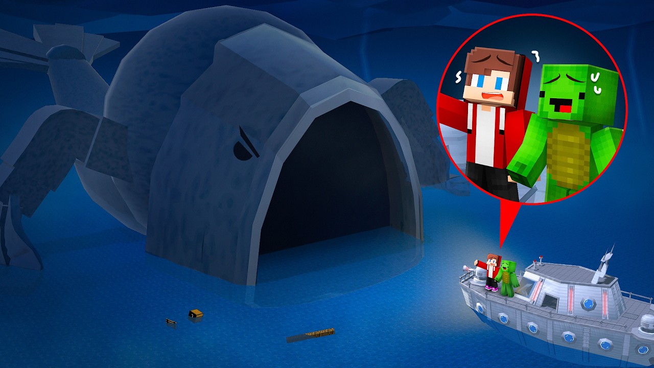 Sea Eater vs Security Boat - Maizen Minecraft Animation