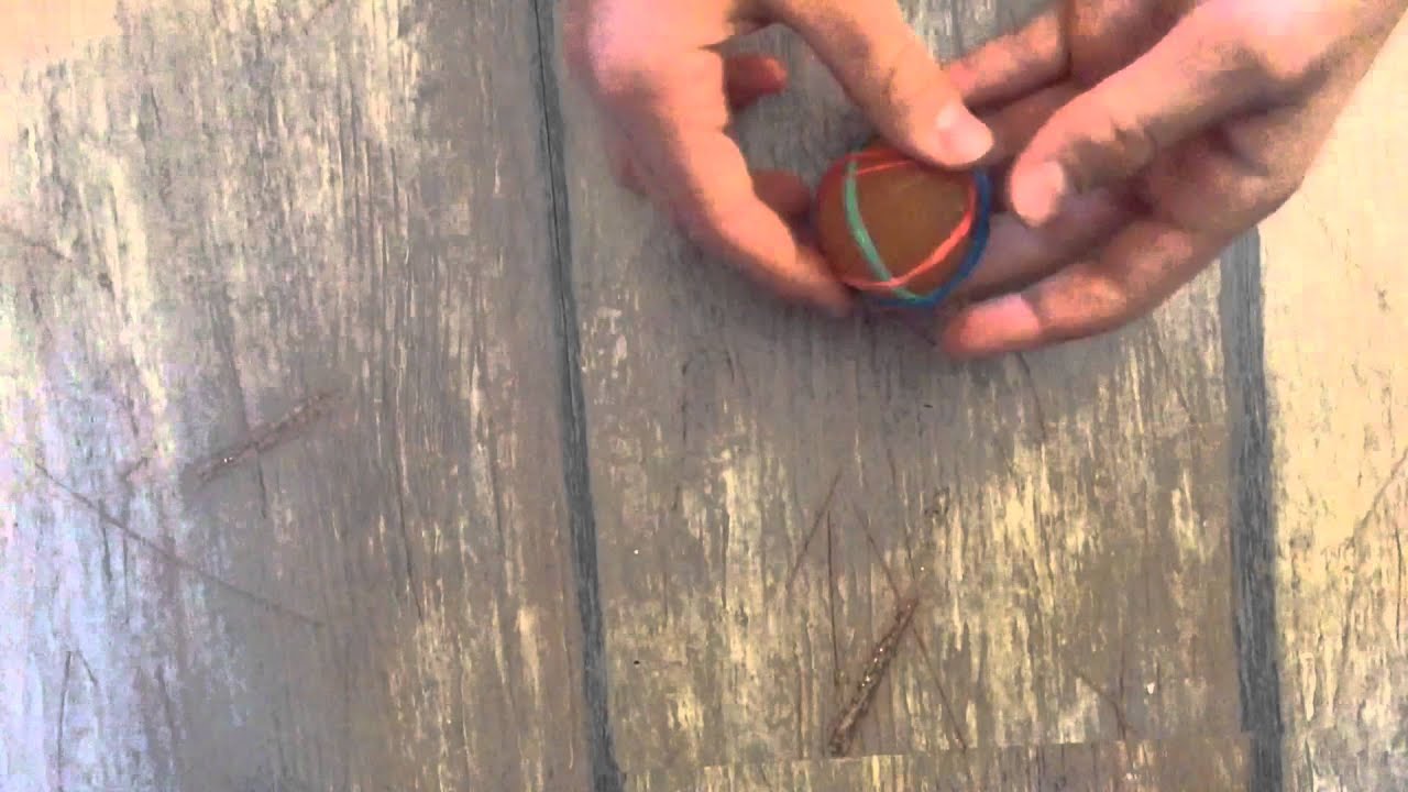 Simple Homemade How to make a rubber band Bouncy ball YouTube