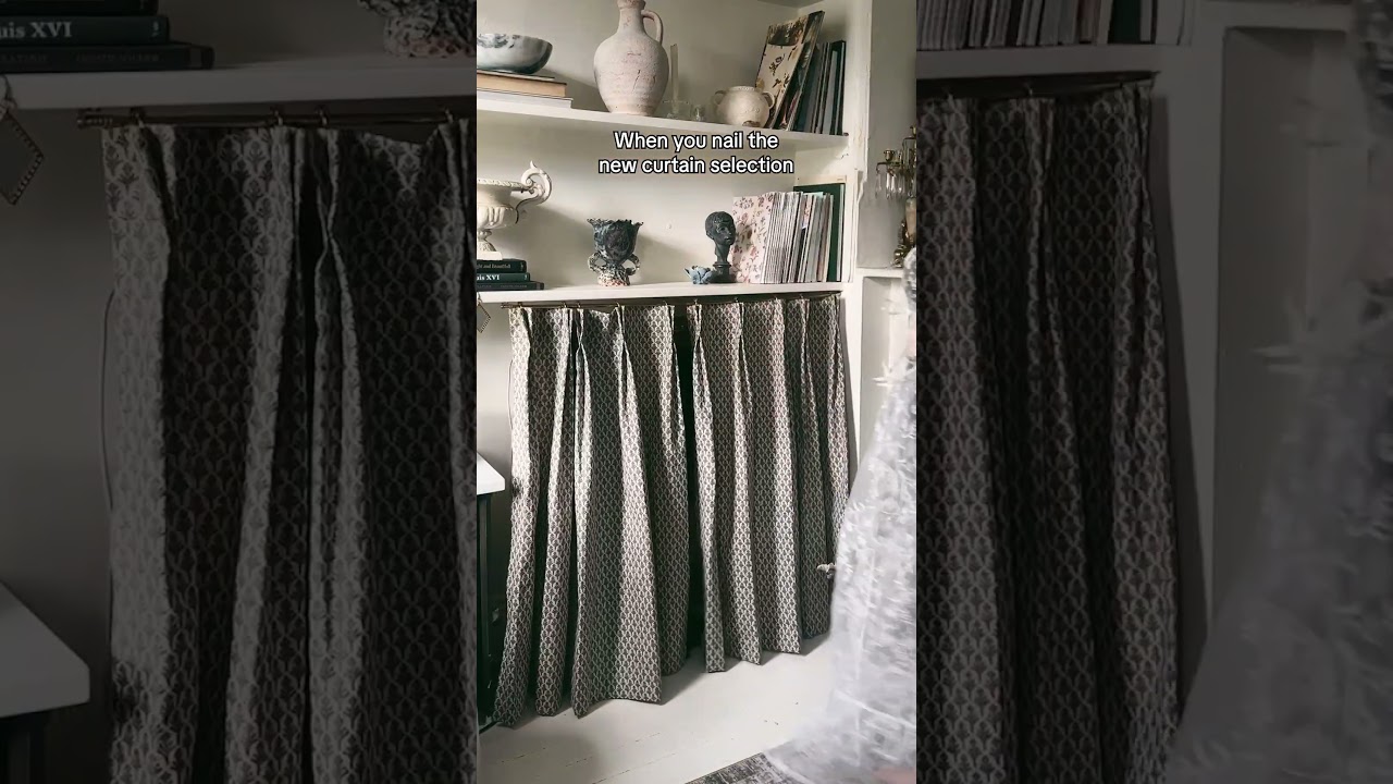 New curtains for my tv: before & after!