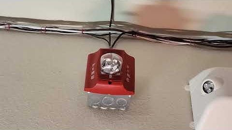 System Sensor Spectralert Advance P2R Horn Strobe Fire Alarm Test