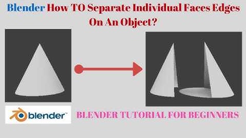 Dividing Object Into Two Separate Objects In Blender I Separate, Split  Meshes