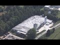 AERIAL VIDEO: Scene where industrial worker was hit by truck