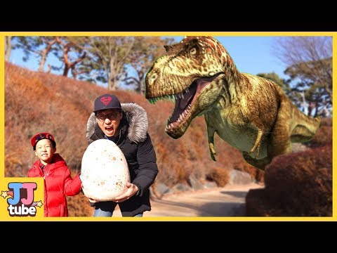 동물원에 공룡이 나타났어요! 사파리에 간 공룡 사파리송 인기동요 놀이 Dinosaur Safari song nursery rhyme for kids [제이제이 튜브-JJ tube]