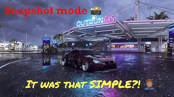 Need for Speed HEAT|How To Access PHOTO MODE OR SNAPSHOT MODE