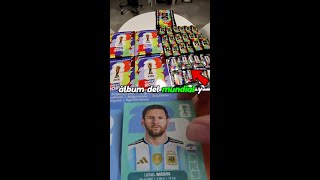Messi compró el álbum del mundial, y lo llenó en 15 minutos.