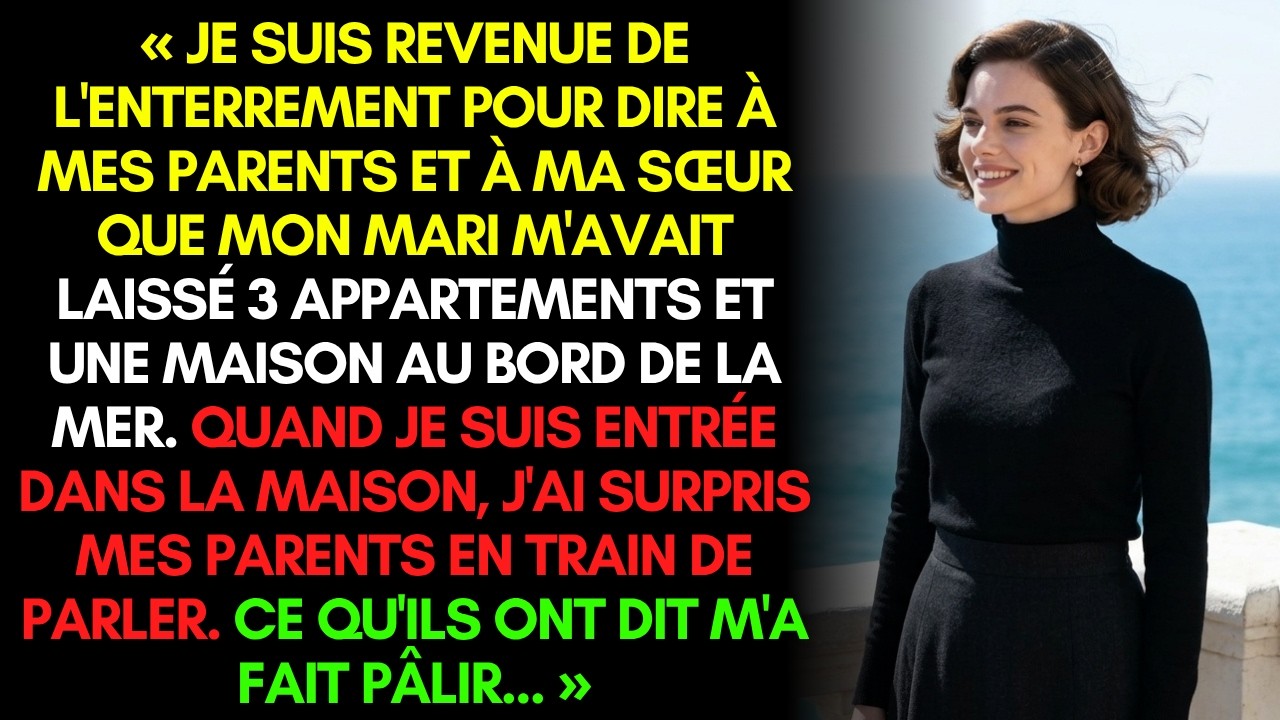 Le soir de l’enterrement de mon mari, je me suis arrêtée devant la porte de mes parents, et j’ai entendu ma mère dire : « La mort de Daniel est la meilleure chose qui soit arrivée à cette famille....