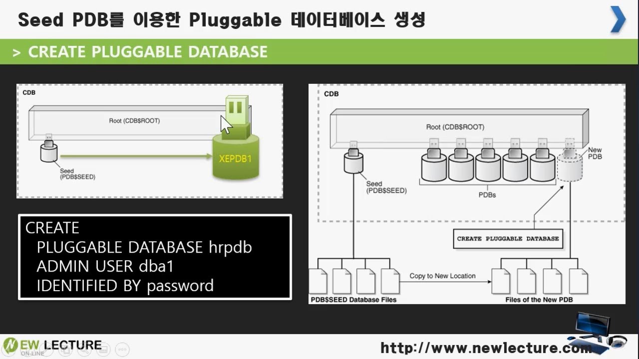 오라클 데이터베이스 SQL 강의 4강 - 오라클 PDB 서버에 접속하기 - YouTube