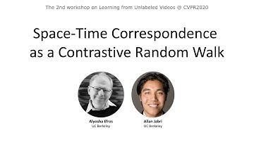 Alyosha Efros & Allan Jabri - Space-Time Correspondence as a Contrastive Random Walk