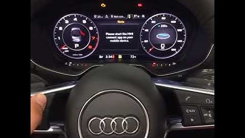 2016 audi TT virtual cockpit with google earth and weather
