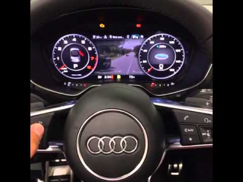 2016 audi TT virtual cockpit with google earth and weather ...