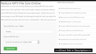 How to Reduce MP3 File Size Online?