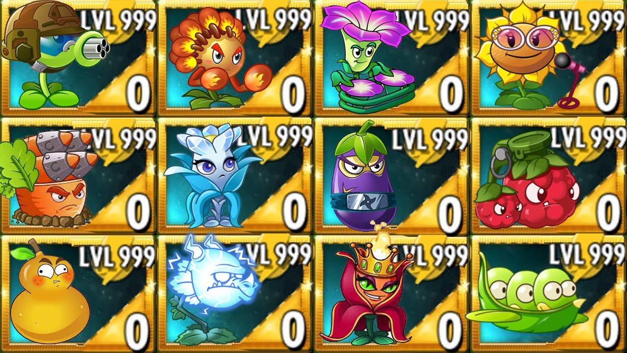 Plants vs. Zombies 2 All plants boostserious plants 2