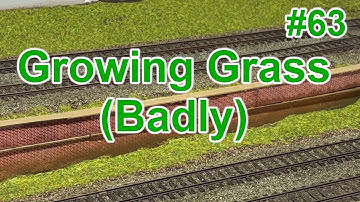 Episode 63, Putting down some static grass goes a bit wrong at Leopard Street Model Railway #oogauge