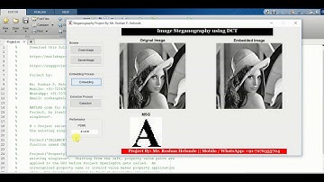 Image Steganography Using DCT Matlab Project Source Code