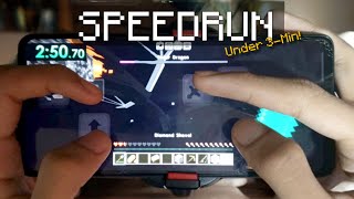 Beating Minecraft Under 3-Minutes Phone