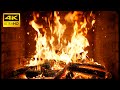 Warm Winter Fireplace With Christmas Atmosphere With Crackling Fire For Slow Living Atmosphere 