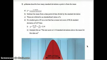 AP Stats 2.1 Video (14-15) Location in a Distribution